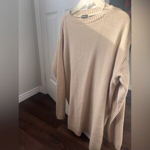 Boohoo Classic Beige Crew Neck Sweater